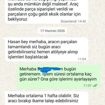 Yetkisiz Parça Onarımı Ve Bilgi Verilmemesi