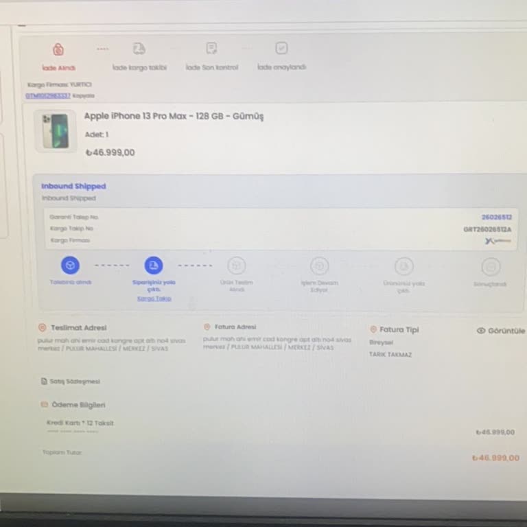 Yenilenmiş İphone 13 Pro Max Aşırı Isınma Ve Kasa Sorunu, Yeni Cihaz İstiyorum
