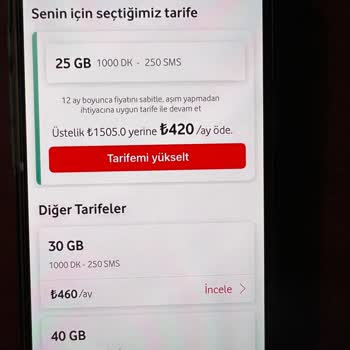 Vodafone'da Aynı Tarife İçin Farklı Fiyatlar Ve Haksız Uygulama Düzeltme Talebi