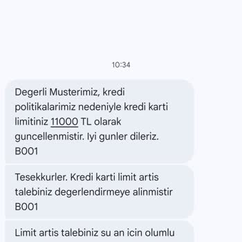 Açıklamasız Ani Limit Düşüşü İşlerimi Aksatıyor