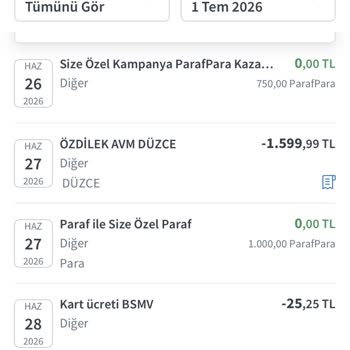 Halkbank Paraf Kartı İlk Kullanım Sonrası Kesilen 530,25 TL Ücretin Geri Ödenmemesi