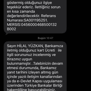 Halkbank Paraf Kartı İlk Kullanım Sonrası Kesilen 530,25 TL Ücretin Geri Ödenmemesi