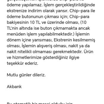 İptal Edilen Alışverişte Chip-Parayla Ödeme Sonrası Haksız Borçlandırma