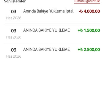 Vodafone Pay Anında Bakiye İptali Ve 4.000 TL İadesi Gerçekleşmedi