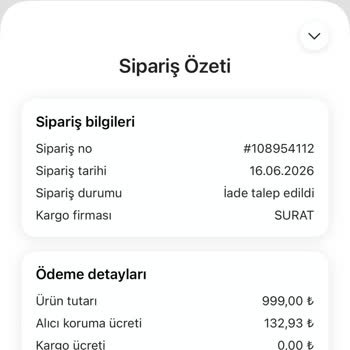 Kusurlu Adidas Kıyafeti Ve İade Talebimin Reddine Karşı Şikayet