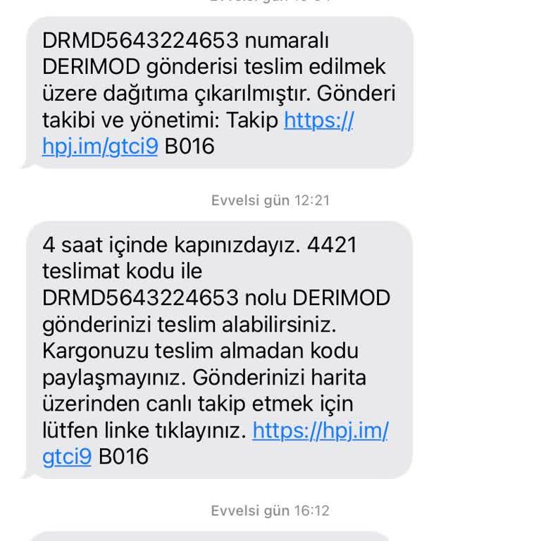 Kargomun Haber Verilmeden İadesi Ve Çözüm Sunulmaması