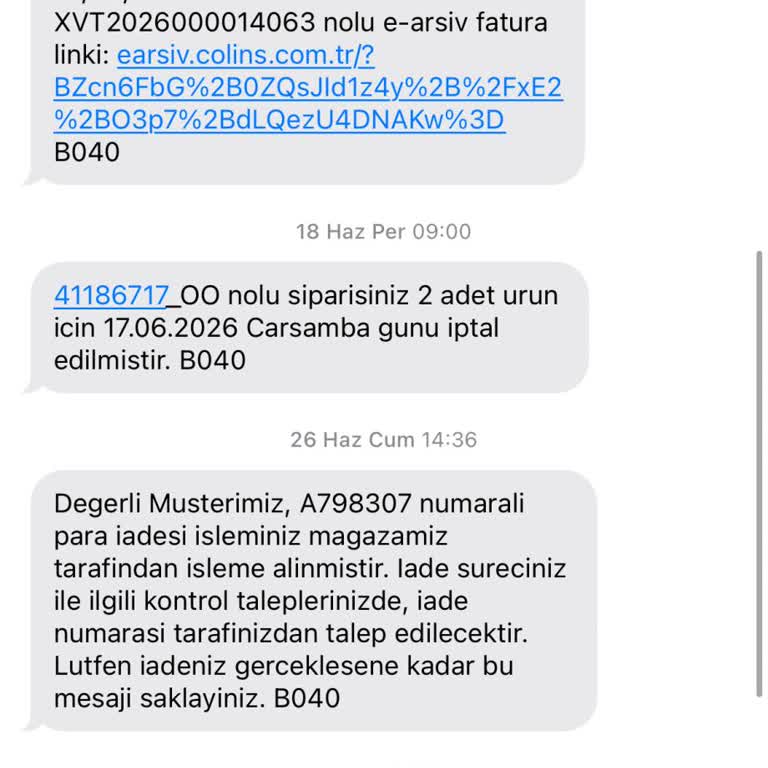 İptal Edilen Siparişin Ücreti Henüz Kartıma İade Edilmedi