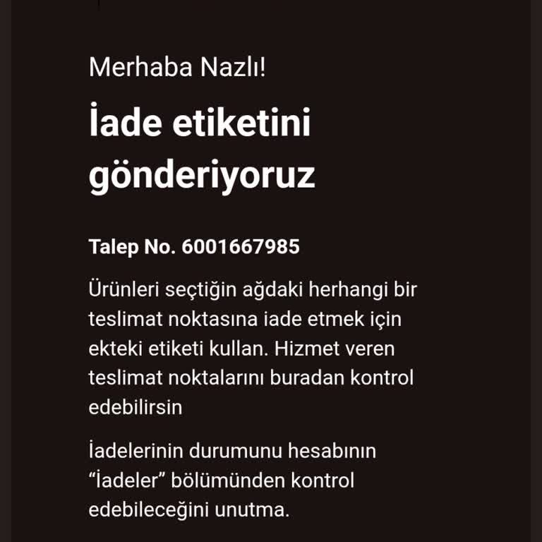 Stradivarius'ta Yanlış İade Bilgisi Ve Çözüm Bulunamayan Mağduriyet
