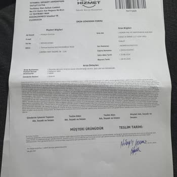 Garanti Tabletinde Aşırı Tamir Ücreti Ve Uzun İnceleme Süreci