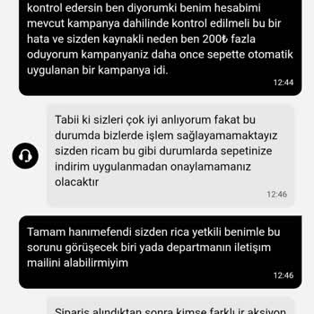 Kampanya Sepete Yansımadı, 200 TL Fazla Alındı Ve İade Edilmedi