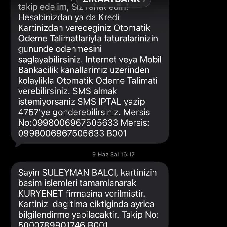 Ziraat Bankası Kart Teslimatı Gecikmesi Mağduriyet Yaratıyor