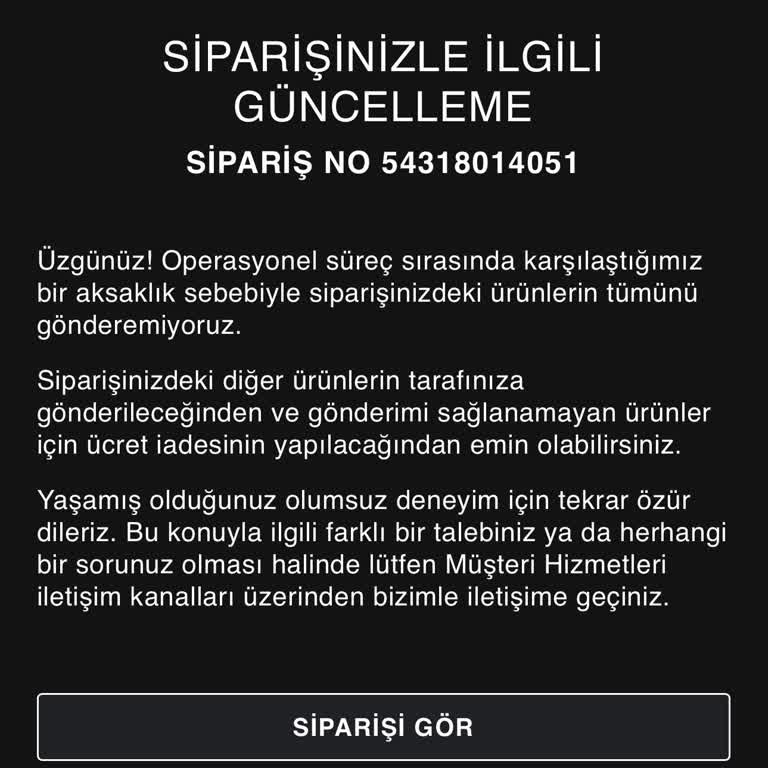 Zara’nın Tek Taraflı Ürün İptali Ve Saygısız Müşteri Hizmetleri Mağduriyeti