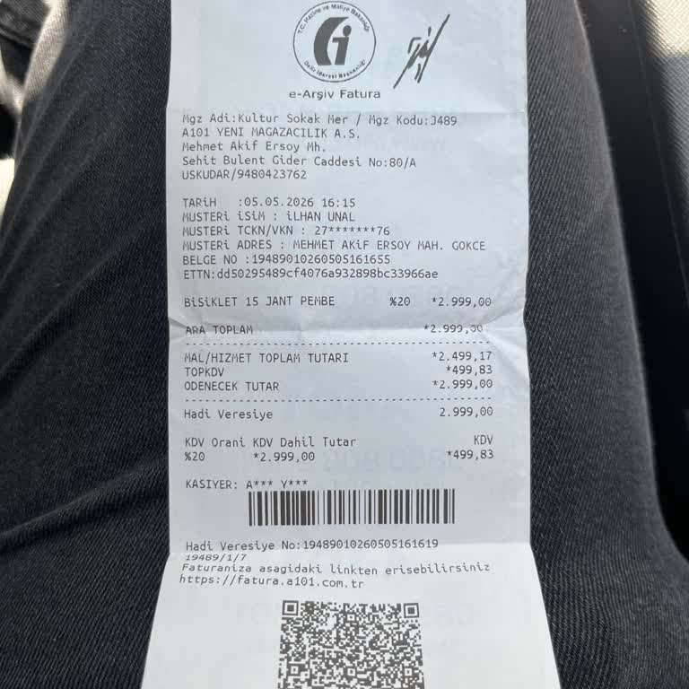 Zincir Atan Ve Tekerleği Sıkışan Bisikletin Servis Raporu Olmadan İadesi Red Edildi