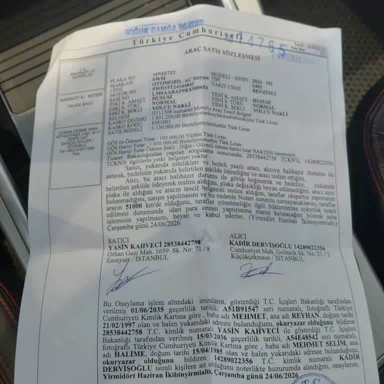 Fuzulev’in Gereksiz Önceki Satış Sözleşmesi Şartı Araç Teslimatını Engelliyor