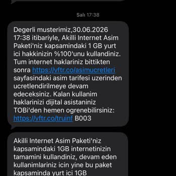 İzinsiz Aşım Paketi Tanımlamaları Ve Fatura Düzeltme Talebi