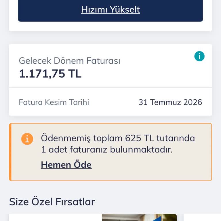 Taahhüt Süresi Bitmeden İndirimsiz Ücretle Faturam 1.100 TL’ye Çıktı