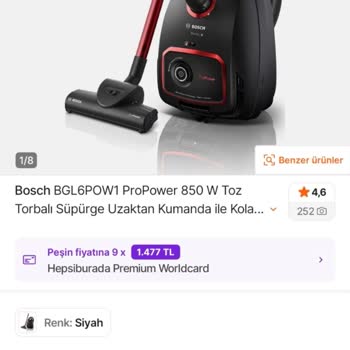 Bosch Süpürge Performans Yetersizliği Fiyat Farkı Ve Bayi Ayrımcılığı