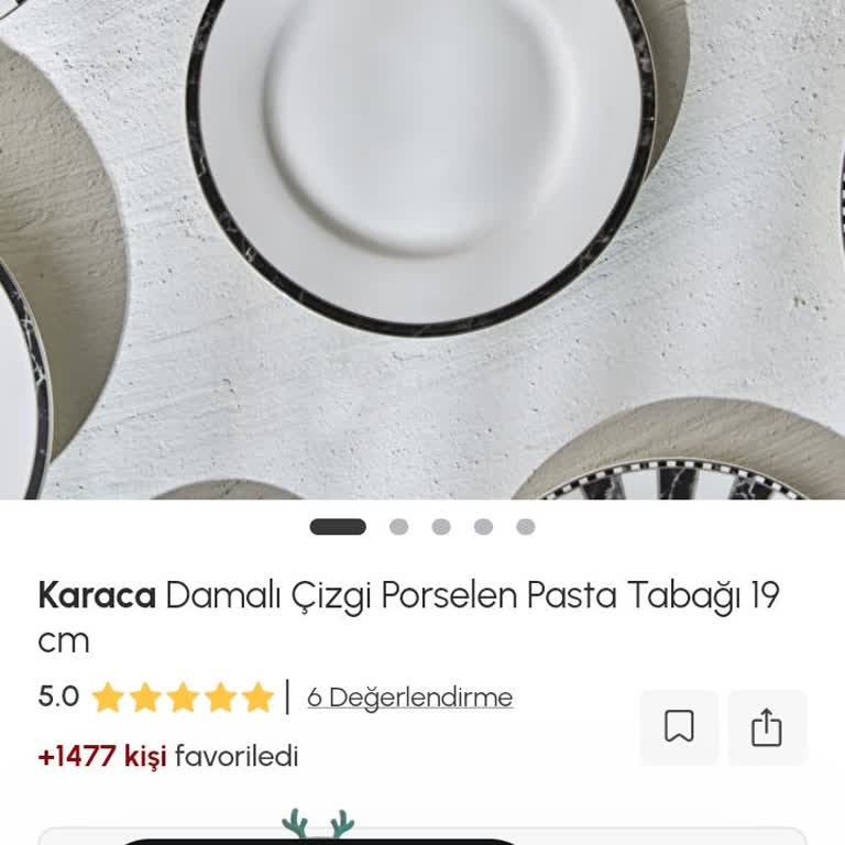 Karaca Toplamda 6 Adet Tabak Gönderilmesi Gerekirken Tarafıma Yalnızca 3 Adet Tabak Teslim Edildi