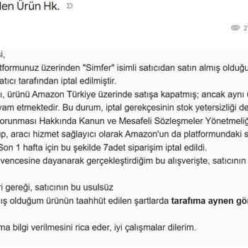 Amazon’da Satıcının Gerekçesiz Sipariş İptali Ve Haksız Fiyat Politikası
