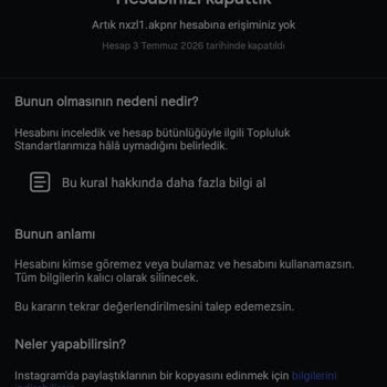 Instagram Hesabım Uyarı Almadan Askıya Alındı Ve İtirazım Sonuçsuz Kaldı