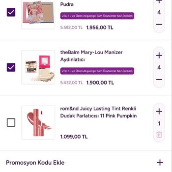 Kampanya Fiyatı Sepete Yansımıyor Ve Sipariş Veremiyorum