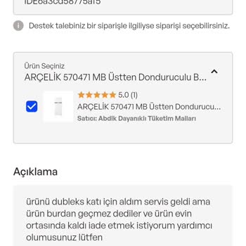 Kurulum Yapılmadan Teslim Edilen Buzdolabının İade Reddi