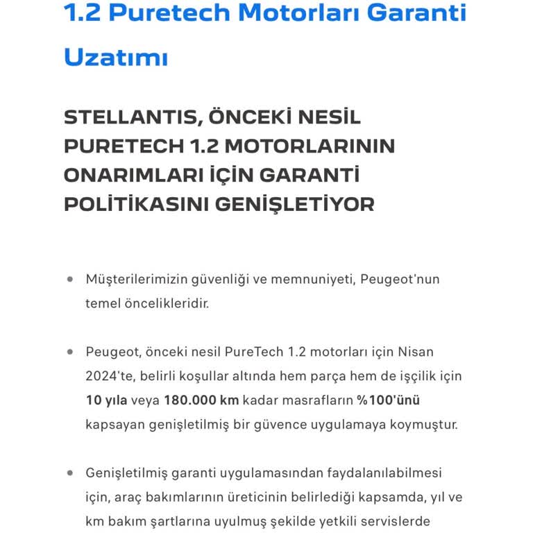 Triger Kayışı Değişim Zamanı Hakkında Yetkili Servisin Çelişkili Açıklamaları Ve Garanti Sorumluluğu