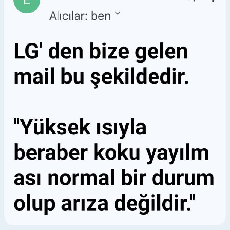 Kalıcı Plastik Kokusu ve Geciken Servis Nedeniyle LG Çamaşır Makinesine Para İadesi Talebi