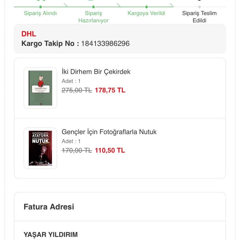 Teslim Edilmemiş Kitap Siparişi Ve Acil İade Talebi
