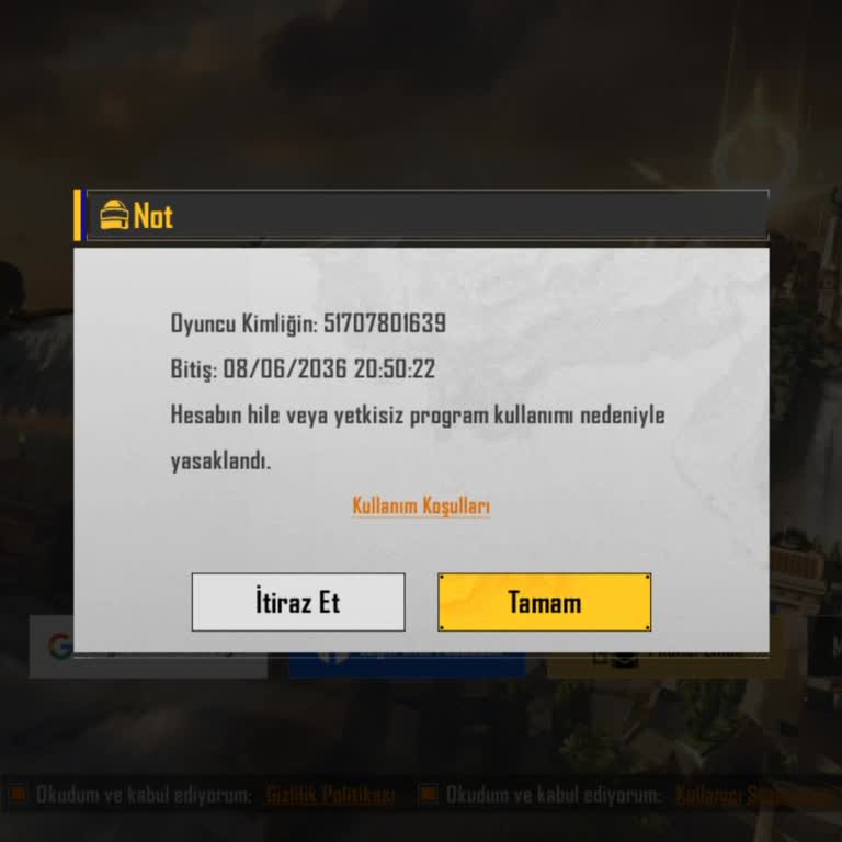 Satın Alınan PUBG Hesabı Hile Nedeniyle Yasaklı Ve Destek Yanıt Vermiyor