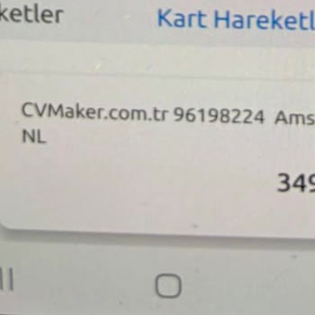 CV Maker İzinsiz 349 TL Çekimi Ve İade Talebi