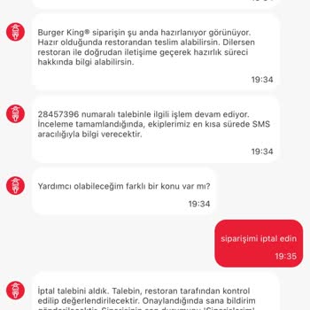 Sipariş İptali Reddedildi Ve Ücret Tahsil Edildi