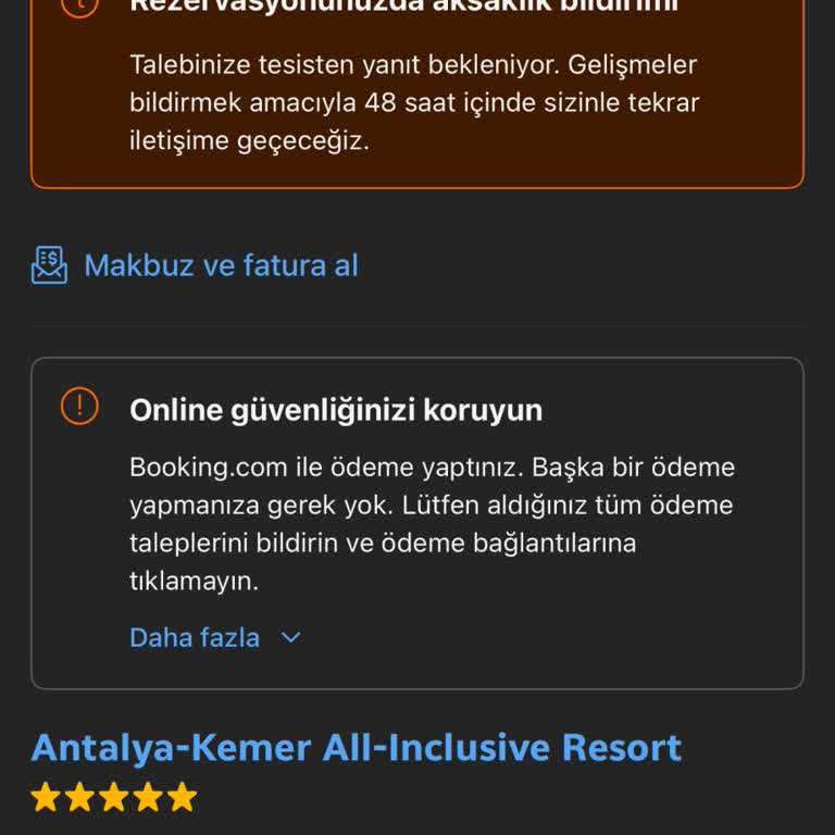 Booking.com’da Asılsız Doubletree Otel Rezervasyonu Ve İptal Talebi