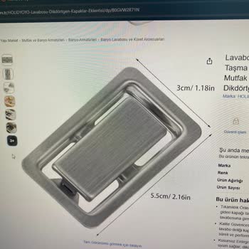 Ankastre Dünyası Ukinox Evye İçin Eksik Gider Kapağı Ücretsiz Temin Talebi