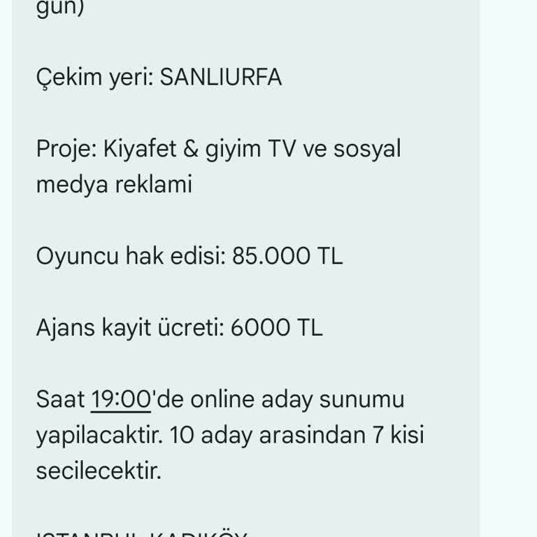 Cast Ajans Yapım Ücret Talebi Ve Yüksek Kazanç Vaadiyle Mağduriyet