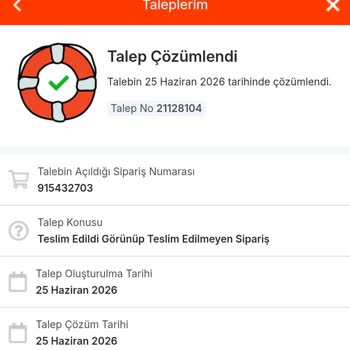 Teslim Edilmediği Görünen Siparişin İadesi Ve Müşteri Hizmetlerinden Yanıt Eksikliği