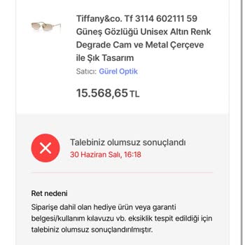 Gürel Optik’in Açık Ambalaj Nedeniyle İade Reddi Ve Hepsiburada’nın İlgisizliği