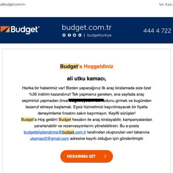 Budget Kampanya Kodunda %35 İndirim Uygulanmadı