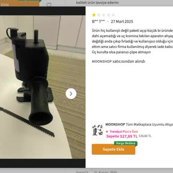 Moonshop Satıcısının Çalışmayan Ürün İadesini Reddetmesi Ve Tüketici Mağduriyeti
