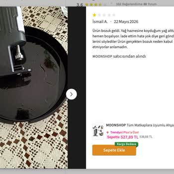 Moonshop Satıcısının Çalışmayan Ürün İadesini Reddetmesi Ve Tüketici Mağduriyeti