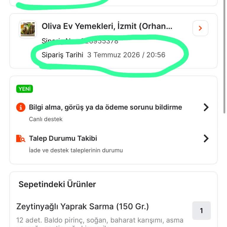 Teslim Edilmemiş Siparişin Yanlış Teslim Olarak İşaretlenmesi Ve 400 TL İade Talebi
