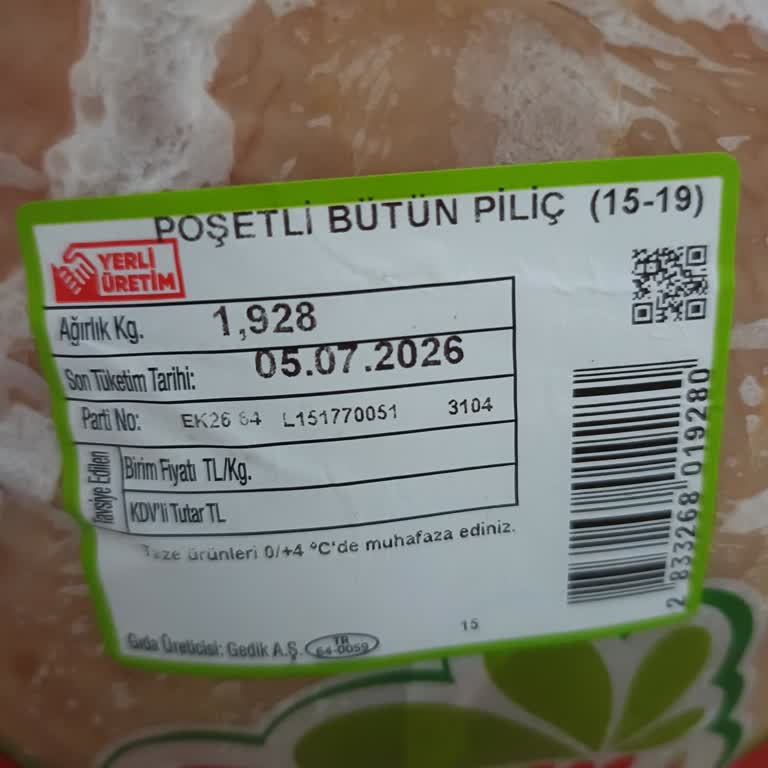 Şok Markette Çürük Tavuk Ürünü Satışı Ve Sağlık Riski İade Talebi