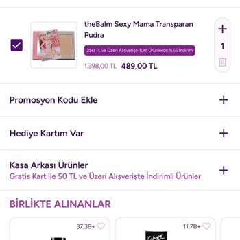 Gratis Mobil Uygulamasında Kampanya Fiyatları Sepete Yansımadı