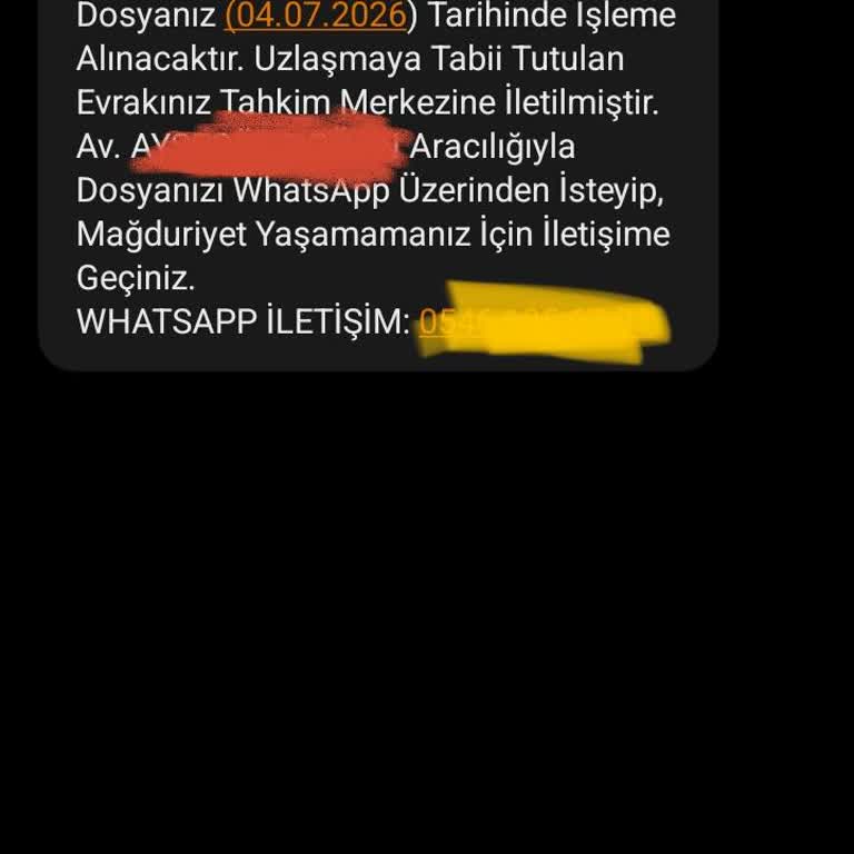 Sahte Yasal Uyarı SMS'i Ve Avukat İddialarına Şikayet