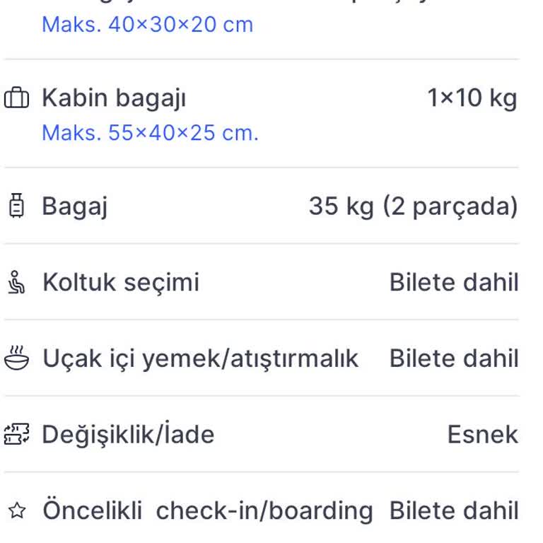 Premium Pakette Havalimanı Check-In Ücreti Alınması Ve Yemek-İçecek İkramının Eksikliği