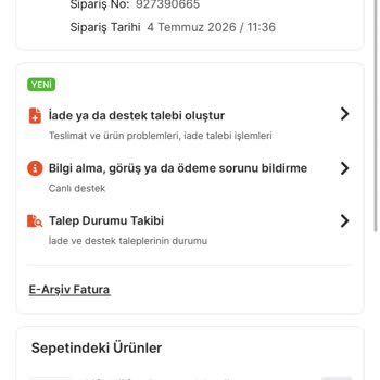 Teslim Edildi Görünen Siparişim Elime Ulaşmadı Ve Müşteri Hizmetinden Geri Dönüş Yok