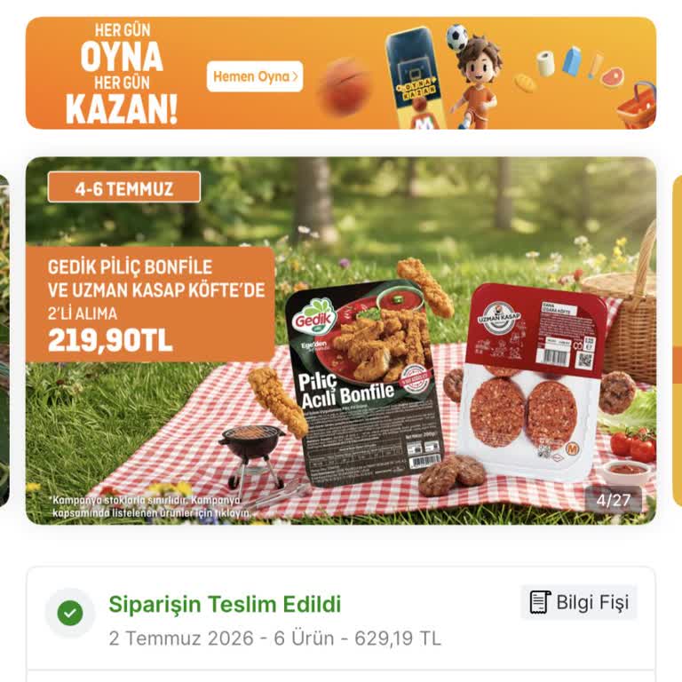 Ünye Migros Şubesinde Online Teslimat Sistemi Sipariş Verememe Sorunu