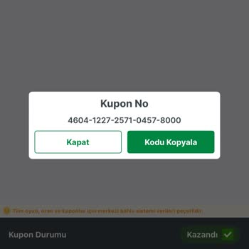 Kazanan Kuponum Maç Sonrası Geçersiz Sayıldı Ve Ödülüm Yatırılmadı