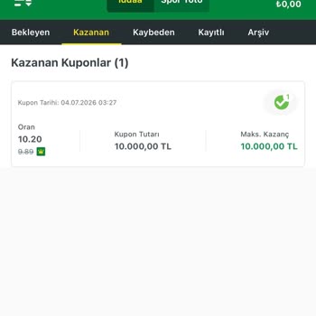 Kazanan Kuponum Maç Sonrası Geçersiz Sayıldı Ve Ödülüm Yatırılmadı