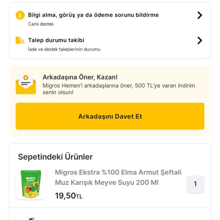 Açıklamasız Siparişimin İptali Ve Telafi Talebi